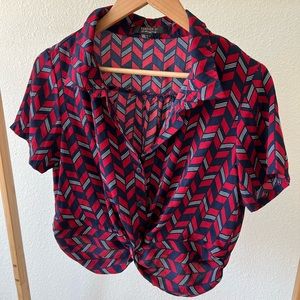 Forever 21 Knot Blouse (L)